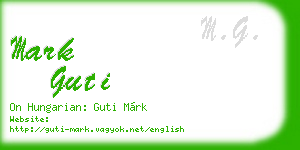 mark guti business card